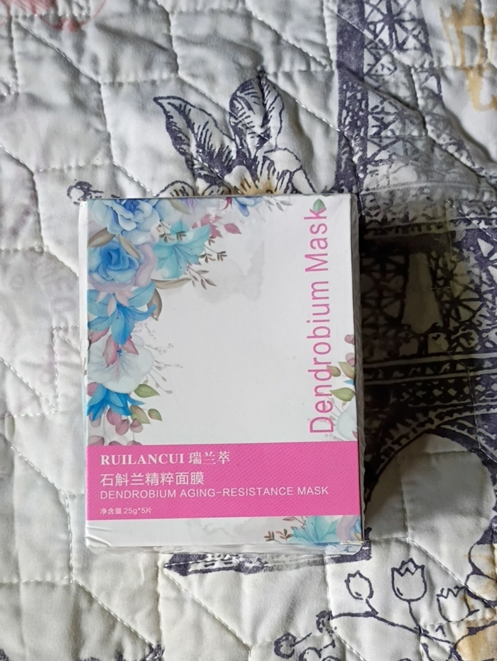 Dendrobium Aging-Resistance Mask – White & Pink